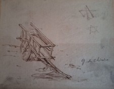 de chirico - pastello - firma