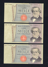 LOTTO 3 BIGLIETTI DI BANCA