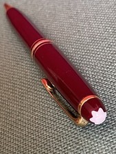 Montblanc Meisterstuck Bordeaux/Burgundy, Fountain Pen Ball Refill,Dettagli Oro