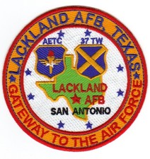 USAF BASE PATCH, LACKLAND AFB, TEXAS, GATEWAY TO THE AIR FORCE Y