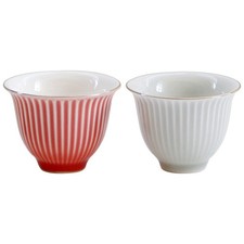  2 Pcs Tazze The Ceramica Coppa Di Degustazione Tè Tazza in Stile Cinese