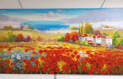 Quadro moderno dipinto mano - dipinto, a