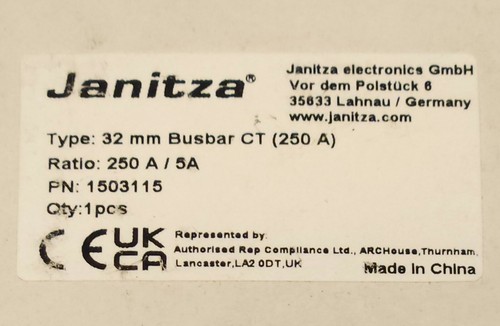 Janitza 1503115 rapporto - janitza, ct