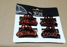 4 pezzi pinza Fermaglio clip Capelli Artiglio molletta 4 cm marrone M036