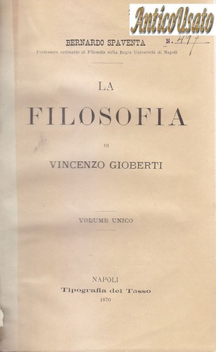 Filosofia vincenzo - di,