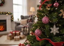 Set 6 palline rosa 6 cm con