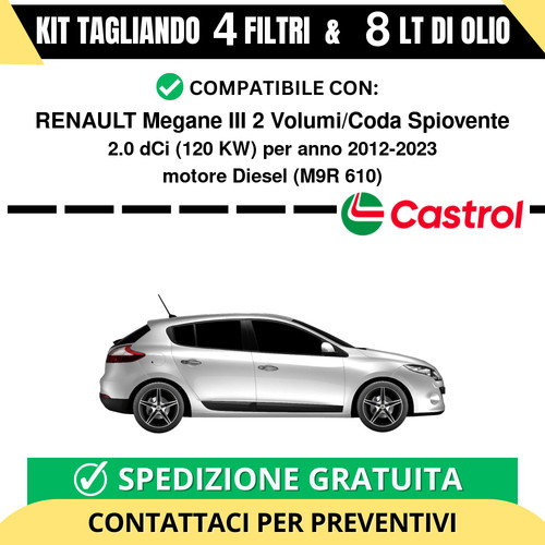 Tagliando per renault - per, megane