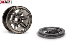 2.2 Rockster Beadlocks Scaler cingolato ruote 12 mm esagonali NERO cromato Wraith AX8095