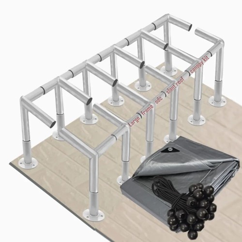 Large slant roof carport - roof,