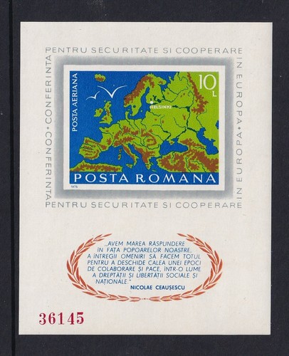 Romania foglio ricordo - foglio,