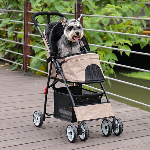 Passeggino per cani pieghevole