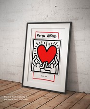 ⭐️Poster Keith Haring Heart Stampa Fine Art su Carta Fotografica Satinata