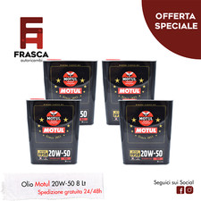 Olio Motore 20W50 Motul Classic Minerale Auto d'Epoca dal 1950 8 litri