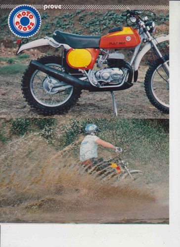 Advertising test moto bultaco - moto,