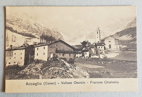 Cartolina acceglio cuneo - cartolina,