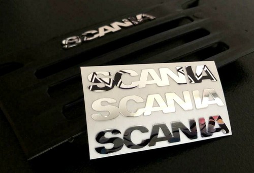 Set scritte scania cromo - set,