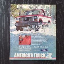 1982 Ford Bronco - Original AD Pubblicità Vintage