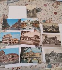 Roma 10  vecchie Cartoline:  Colosseo, Piazza di Spagna, San Pietro...