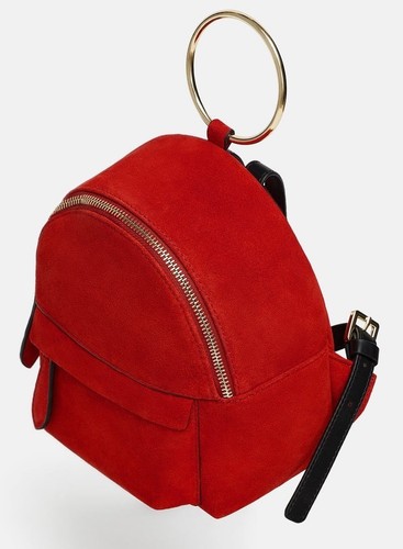 Zaino zara mini pelle - zara, in
