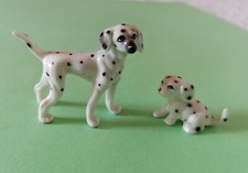 Miniature antiche coppia cani - antiche,