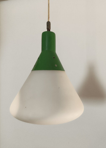 Lampadario vetro bianco - vetro,