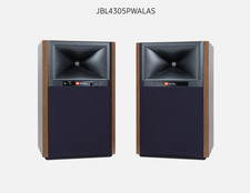 JBL 4305P Altoparlanti da scaffale alimentati monitor da studio finitura noce autentico