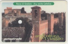 VIACARD GOLDEN 579 N GROSSO SERIE ARTE CULTURA VIAGGIO 50.000£ PUB 12.01 forata