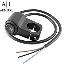 Interruttore Manubrio Moto Universale On Off 12V 10A Per Luci Led ATV Bici CE