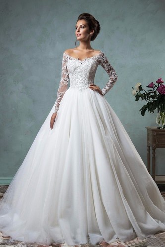 Abito sposa manica lunga - da,