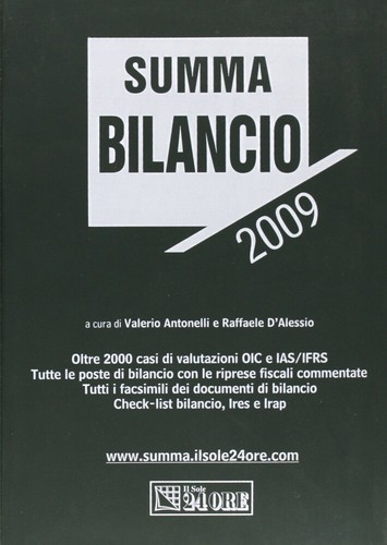 Summa bilancio 2009 - -, [il