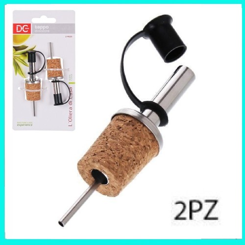 2pz tappo sughero acciaio - tappo,