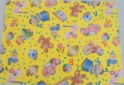 Due fogli carta regalo - due, 100x70