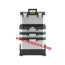 Cassetta carrello trolley portautensili metallo e polipropilene Stanley Fatmat