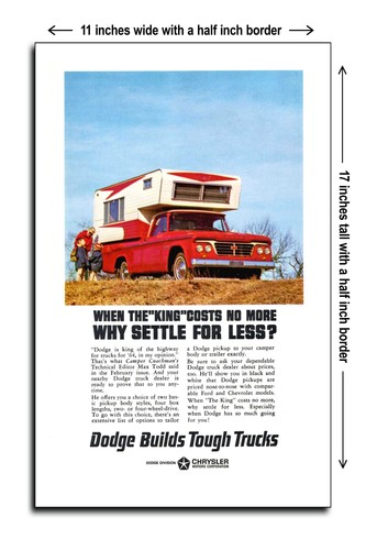 Dodge d100 pickup camper - camper, 1964