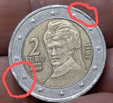 2 Euro Austria 2011 Difetto