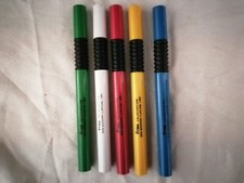 5 PENNE A SFERA anni 70/80 PUBBLICITARIE "FRAU  CALZATURIFICIO DA COLLEZIONE