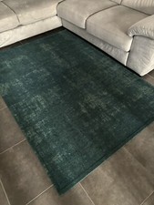 Tappeto FEEL Vintage In Tessuto Jacquard Anatra Blu, 140*200