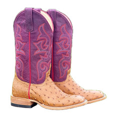 Stivali donna Macie Bean antichi sella sangria pieni di piuma struzzo M2033