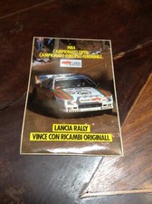 ADESIVO ORIGINALE VINTAGE LANCIA RALLY 1984 FIAT CAMPIONATO RALLY CM 11,5X7,5