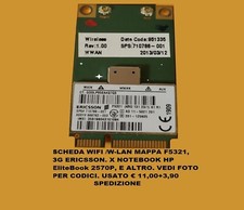 scheda wifi w-lan, mappa F5321 3G ericsson. x notebook HP EliteBook 2570P