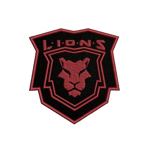Toppa stemma leone ricamata