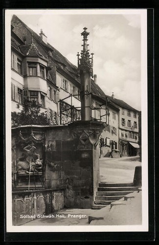 Cartolina schwäb hall - cartolina, schwäb.