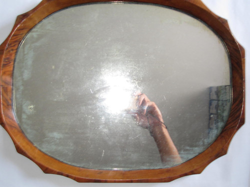 Antico vassoio legno con - vassoio,