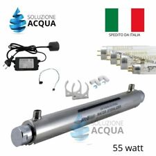 DEBATTERIZZATORE STERILIZZATORE SISTEMA UV COMPLETO 55W DEPURATORE ACQUA OSMOSI