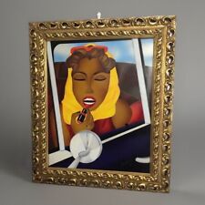 ? Kino MISTRAL "“Trucco all’ultimo minuto in auto” + corn 54x63 cm Opera unica