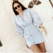 Zara Corto Vestito Denim