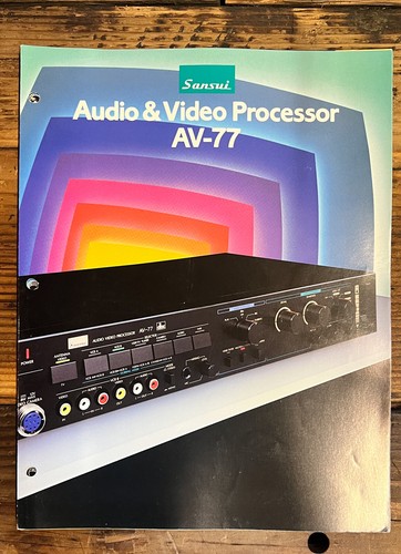 Sansui processore - av-77,