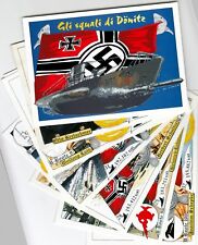 Lotto 8 cartoline Sommergibili