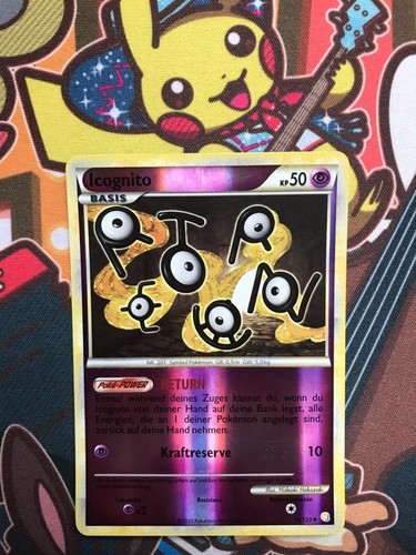 Carte pokemon icognito reverse - carte,