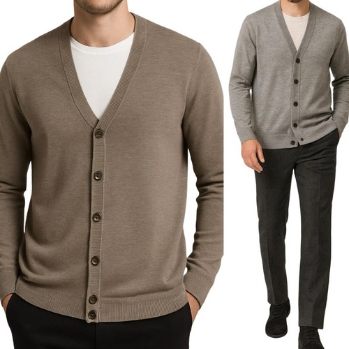 Cardigan uomo bottoni